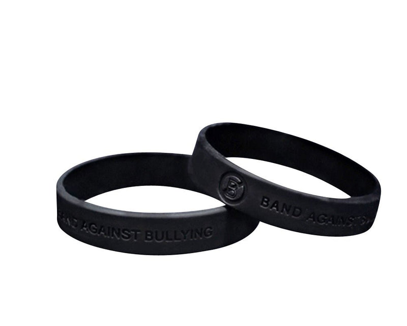 Black Band Against Bullying Silicone Bracelets - The Awareness Company