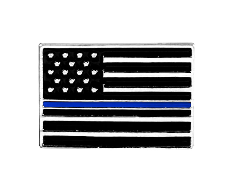 Blue Line Flag Pins - The Awareness Company