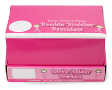 Load image into Gallery viewer, Breast Cancer Boobie Buddie Bracelet Counter Display (12 Cards) - The Awareness Company