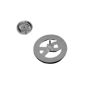 Circle Coronavirus Disease (COVID - 19) Red & Yellow Ribbon Pins - The Awareness Company