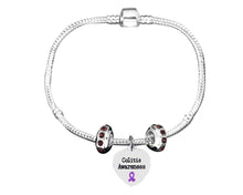 Load image into Gallery viewer, Bulk Colitis Charm with Crystal Accent Charms Bracelets - The Awareness Company