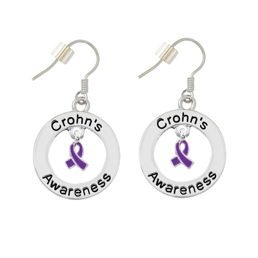 Crohn's Disease Awareness Hanging Earrings - The Awareness Company