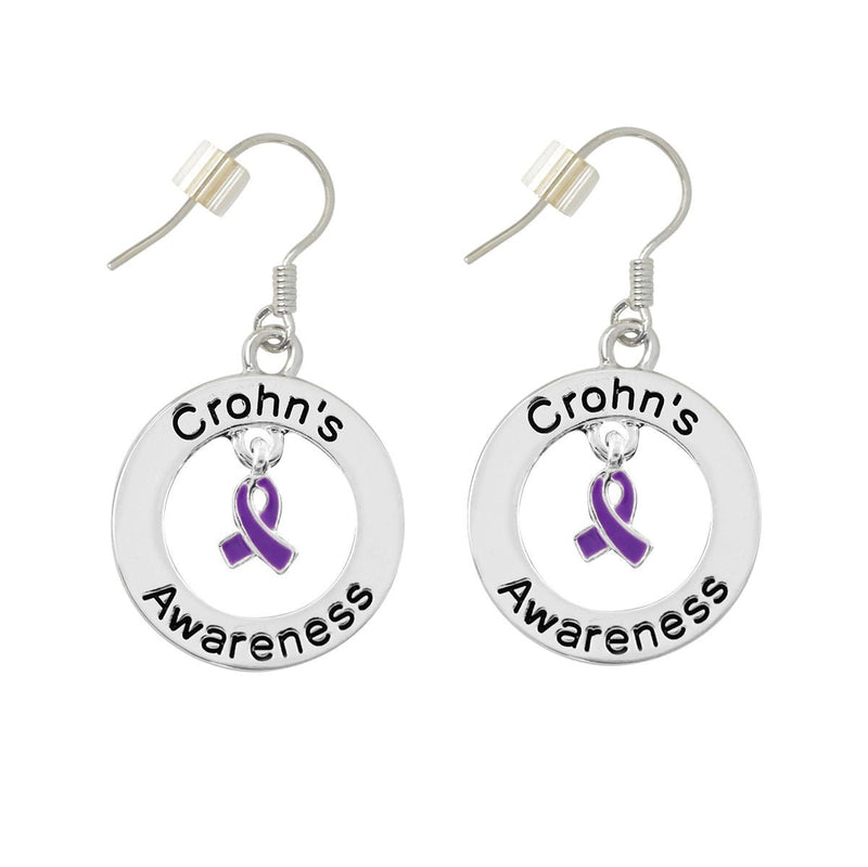 Crohn's Disease Awareness Hanging Earrings - The Awareness Company