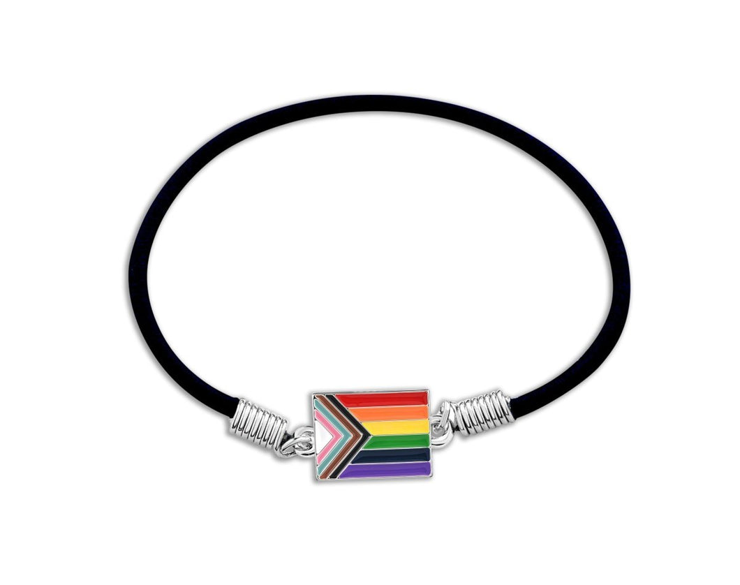 Daniel Quasar Flag Charm Stretch Bracelets - The Awareness Company