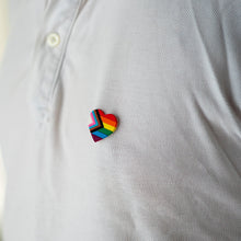 Load image into Gallery viewer, Daniel Quasar Flag Heart Silicone Pins - The Awareness Company