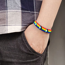 Load image into Gallery viewer, Daniel Quasar Flag Silicone Bracelets - The Awareness Company
