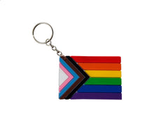 Load image into Gallery viewer, Daniel Quasar Pride Flag Keychains - The Awareness Company