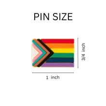 Load image into Gallery viewer, Daniel Quasar Rectangle Shaped Flag Silicone Flag Pins - The Awareness Company