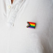 Load image into Gallery viewer, Daniel Quasar Rectangle Shaped Flag Silicone Flag Pins - The Awareness Company