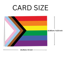 Load image into Gallery viewer, Daniel Quasar Pride Flag Note Card Packs, Wedding Invitations, Events - The Awareness Company