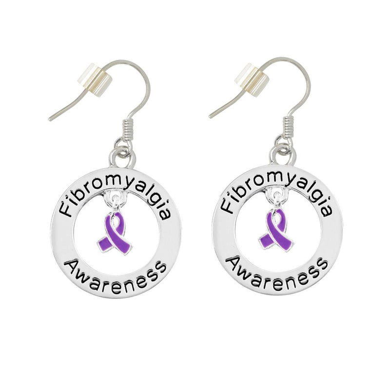 Fibromyalgia Awareness Hanging Earrings - The Awareness Company