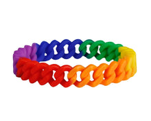 Load image into Gallery viewer, Gay Pride Chain Link Bracelet Variety Pack Bundle (30 Pieces) - The Awareness Company