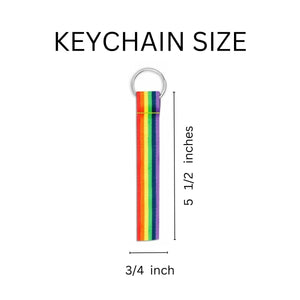 Gay Pride Lanyard Style Keychain Bundle (80 Pieces) - The Awareness Company