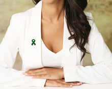 Load image into Gallery viewer, Green Ribbon Awareness Pins - The Awareness Company