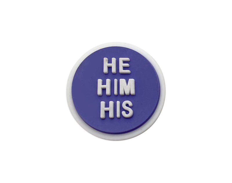 He Him Pronoun Silicone Pins - The Awareness Company