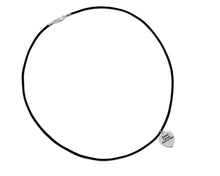 Load image into Gallery viewer, Heart Shaped Breast Cancer Awareness Leather Cord Necklaces - The Awareness Company