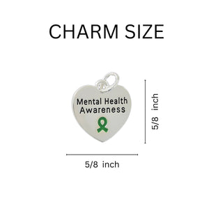Heart Shaped Mental Health Earrings - The Awareness Company