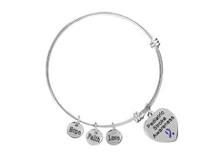 Load image into Gallery viewer, Pediatric Stroke Charm Retractable Bracelets - The Awareness Company