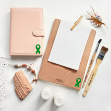 Load image into Gallery viewer, Large Green Ribbon Stickers (250 per Roll) - The Awareness Company