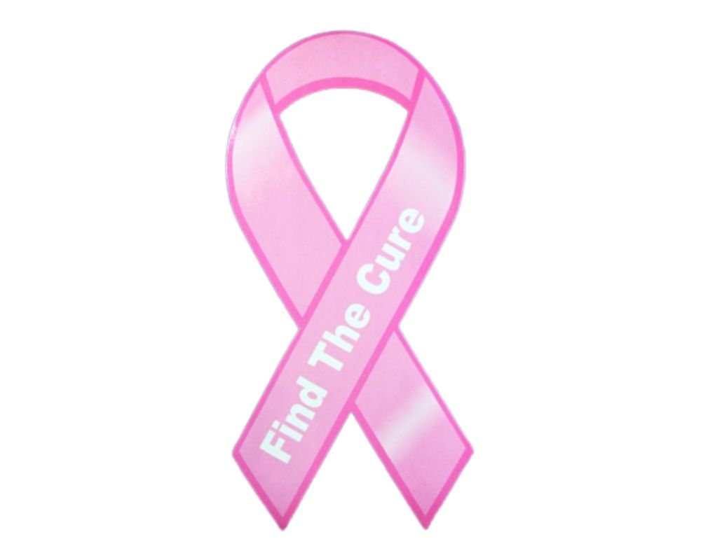 Bulk Find The Cure Pink Ribbon Car Magnets for Breast Cancer Awareness ...