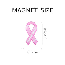 Load image into Gallery viewer, Large Pink Ribbon Find The Cure Car Magnets - The Awareness Company