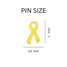 Load image into Gallery viewer, Large Yellow Ribbon Pins - The Awareness Company
