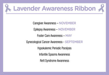 Load image into Gallery viewer, Lavender Silicone Bracelets - The Awareness Company