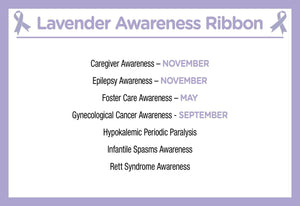 Lavender Silicone Bracelets - The Awareness Company