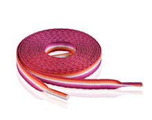 Load image into Gallery viewer, Lesbian Sunset Flag Shoe Laces (1 Pair) - The Awareness Company