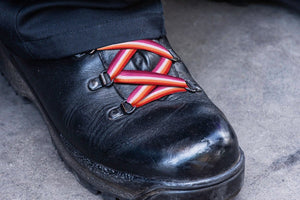 Lesbian Sunset Flag Shoelaces - The Awareness Company