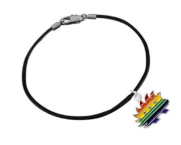 Bulk Libertarian Rainbow Porcupine Bracelets, LGBTQ Jewelry - Rainbow Jewelry - The Awareness Company