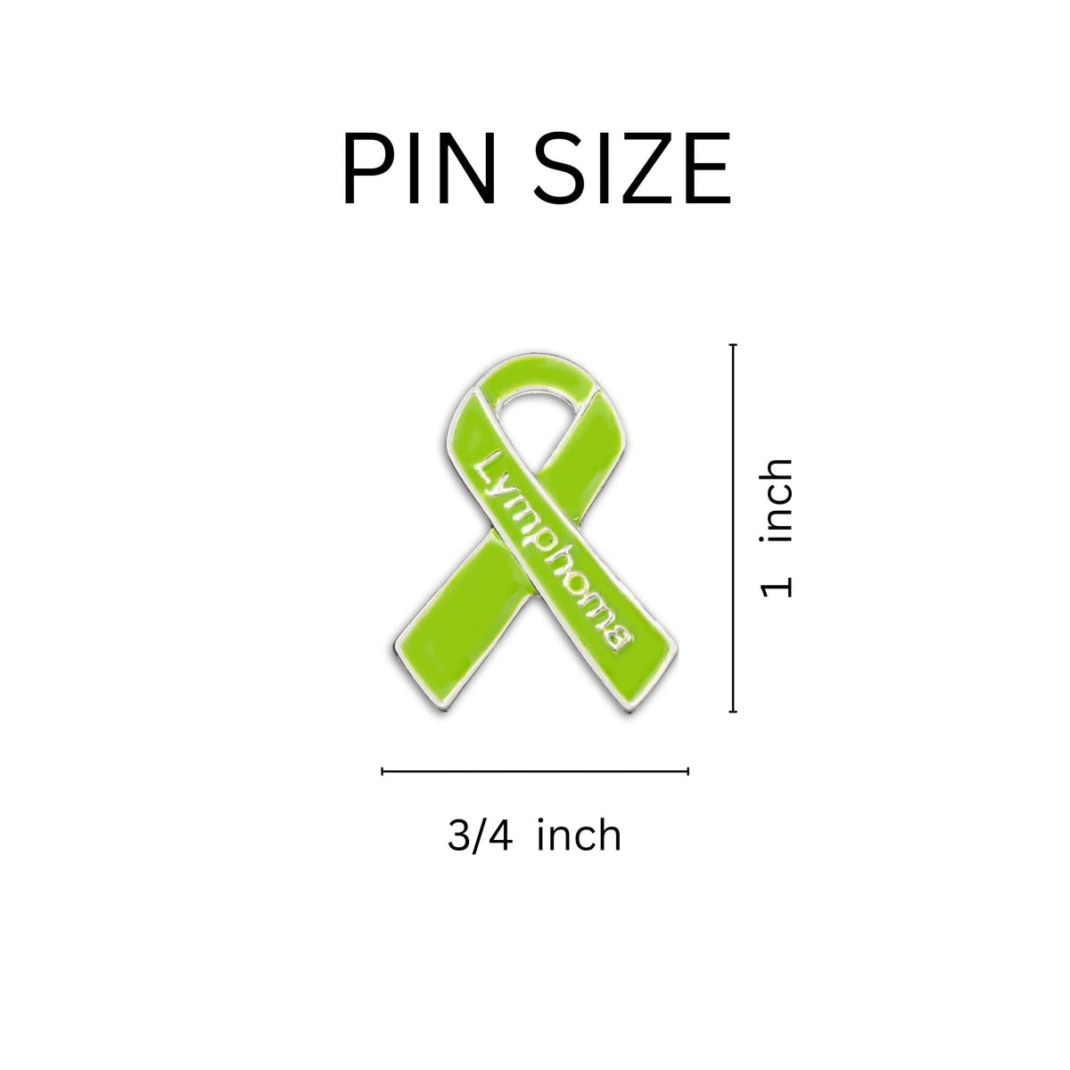 10 Pack Lymphoma Ribbon Pins – The Awareness Company