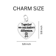 Load image into Gallery viewer, Make A Difference Blue &amp; Yellow Ribbon Rope Bracelets - The Awareness Company
