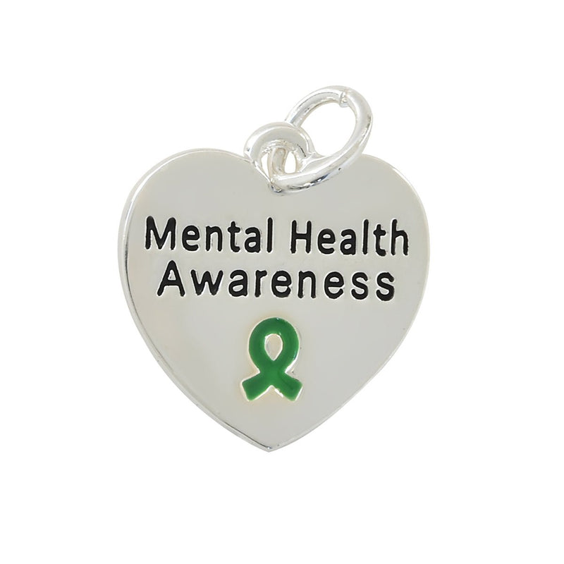 Mental Health Heart Charm Charms -The Awareness Company
