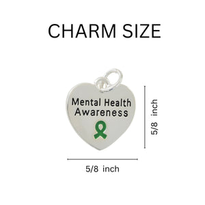 Mental Health Charm with Crystal Charms Bracelets - The Awareness Company