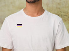 Load image into Gallery viewer, Bulk Non-Binary Flag Silicone Pins, Inexpensive NonBinary PRIDE Pins - The Awareness Company