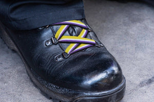 Nonbinary Flag Shoe Laces (1 Pair) - The Awareness Company