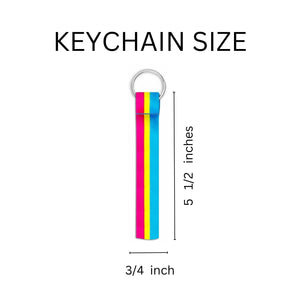 Pansexual Flag Lanyard Style Keychains - The Awareness Company