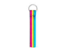 Load image into Gallery viewer, Pansexual Flag Lanyard Style Keychains - The Awareness Company