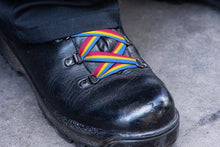 Load image into Gallery viewer, Bulk Pansexual Flag Shoelaces, Pansexual Flag Shoe Laces and Apparel - The Awareness Company