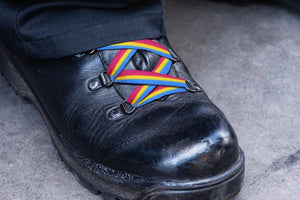 Bulk Pansexual Flag Shoelaces, Pansexual Flag Shoe Laces and Apparel - The Awareness Company