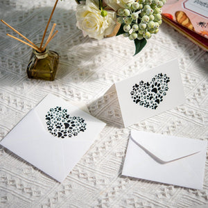 Paw Print Heart Note Cards, Animal Causes Thank You Cards