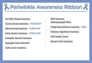 Periwinkle Silicone Bracelets - The Awareness Company