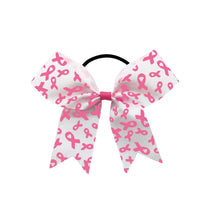Load image into Gallery viewer, Pink Ribbon Hair Bows for Breast Cancer Awareness - The Awareness Company