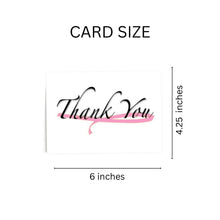 Load image into Gallery viewer, Pink Ribbon Thank You Cards (12 Cards/Pack) - The Awareness Company
