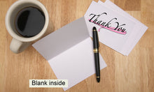 Load image into Gallery viewer, Pink Ribbon Thank You Cards (12 Cards/Pack) - The Awareness Company