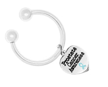 Load image into Gallery viewer, Prostate Cancer Heart Charm Keychain - The Awareness Company