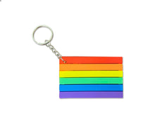 Load image into Gallery viewer, Rainbow Pride Flag Keychains - The Awareness Company