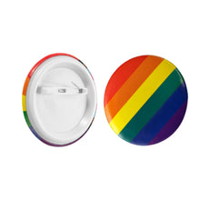 Load image into Gallery viewer, Rainbow Striped Button Pins - The Awareness Company