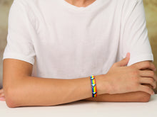 Load image into Gallery viewer, Daniel Quasar Flag Silicone Bracelets - The Awareness Company